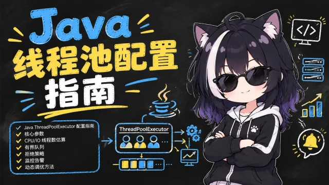Java 线程池配置指南：核心参数、线程数估算与拒绝策略封面图